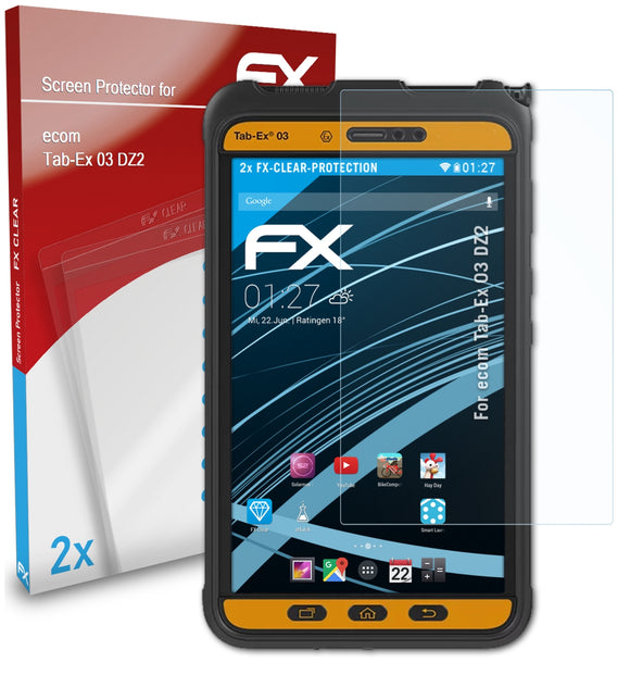 atFoliX FX-Clear Schutzfolie für ecom Tab-Ex 03 DZ2