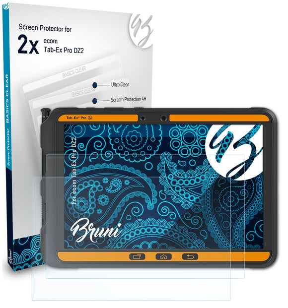Bruni Basics-Clear Displayschutzfolie für ecom Tab-Ex Pro DZ2