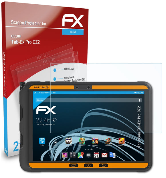 atFoliX FX-Clear Schutzfolie für ecom Tab-Ex Pro DZ2