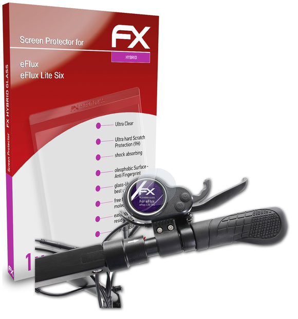 atFoliX FX-Hybrid-Glass Panzerglasfolie für eFlux eFlux Lite Six