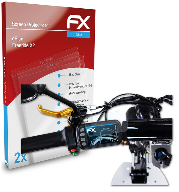 atFoliX FX-Clear Schutzfolie für eFlux Freeride X2