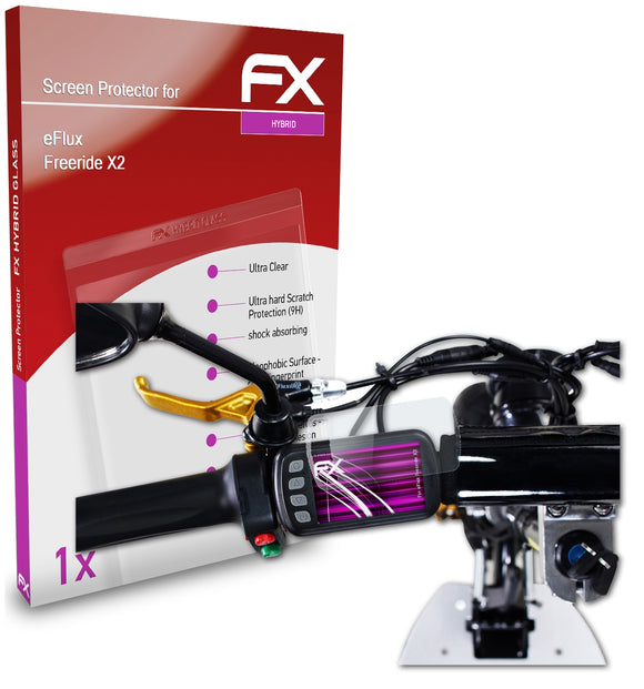 atFoliX FX-Hybrid-Glass Panzerglasfolie für eFlux Freeride X2