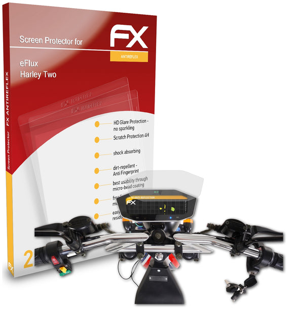 atFoliX FX-Antireflex Displayschutzfolie für eFlux Harley Two