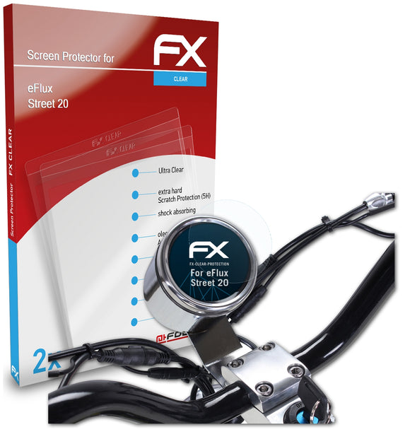 atFoliX FX-Clear Schutzfolie für eFlux Street 20
