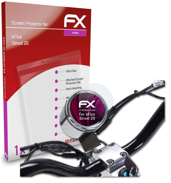 atFoliX FX-Hybrid-Glass Panzerglasfolie für eFlux Street 20