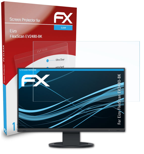 atFoliX FX-Clear Schutzfolie für Eizo FlexScan EV2480-BK