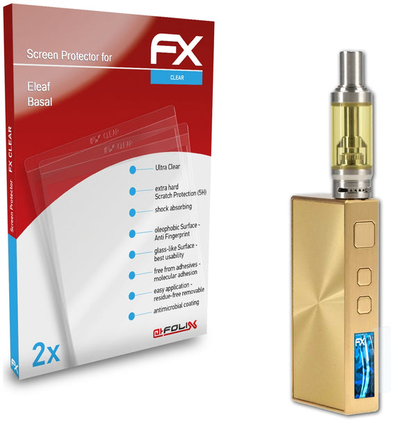 atFoliX FX-Clear Schutzfolie für Eleaf Basal