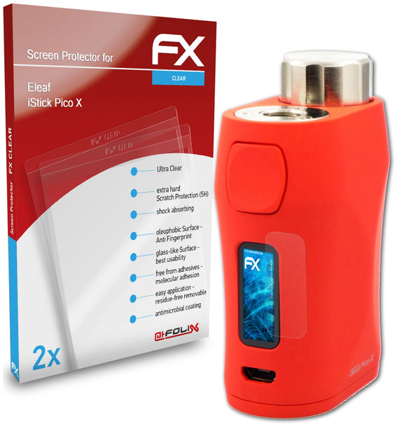 atFoliX FX-Clear Schutzfolie für Eleaf iStick Pico X