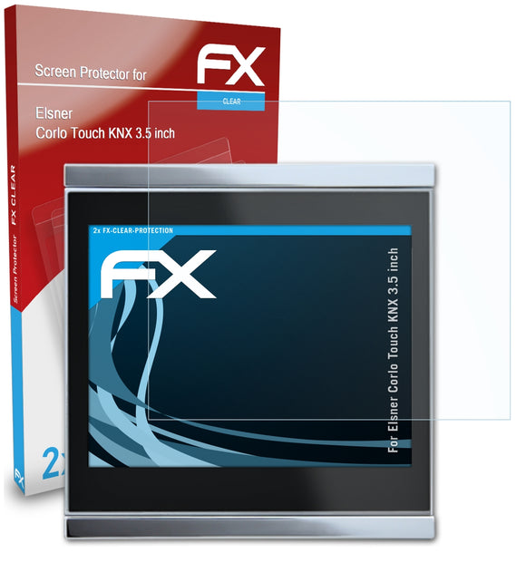 atFoliX FX-Clear Schutzfolie für Elsner Corlo Touch KNX (3.5 inch)
