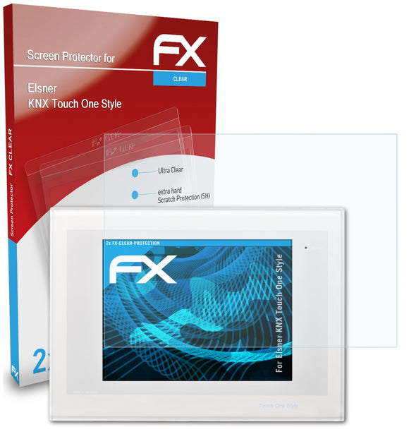 atFoliX FX-Clear Schutzfolie für Elsner KNX Touch One Style