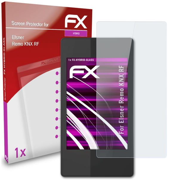 atFoliX FX-Hybrid-Glass Panzerglasfolie für Elsner Remo KNX RF
