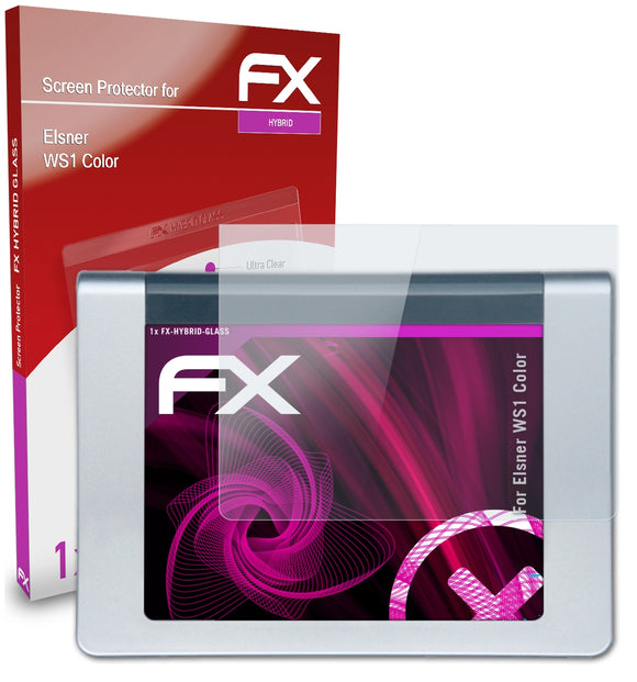 atFoliX FX-Hybrid-Glass Panzerglasfolie für Elsner WS1 Color