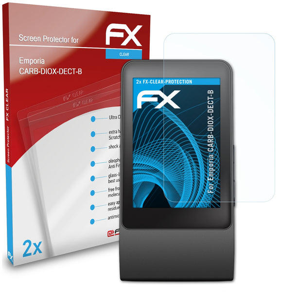 atFoliX FX-Clear Schutzfolie für Emporia CARB-DIOX-DECT-B