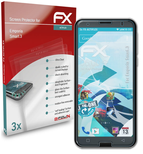 atFoliX FX-ActiFleX Displayschutzfolie für Emporia Smart.3