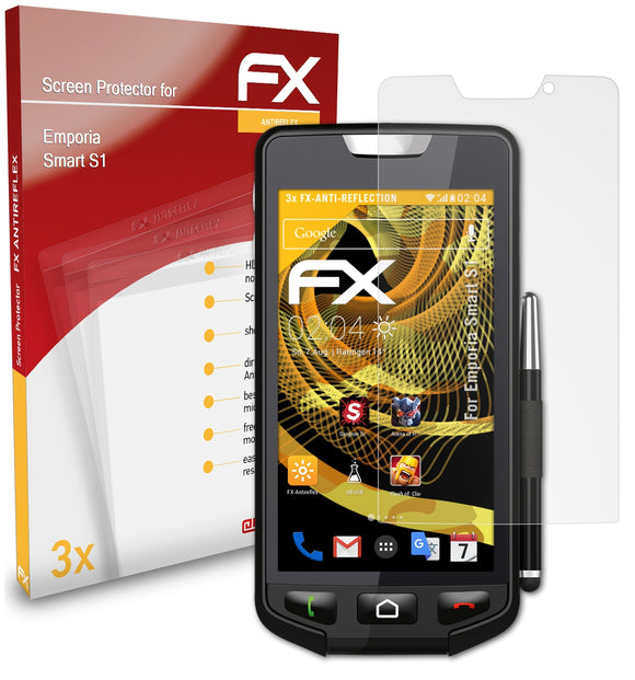atFoliX FX-Antireflex Displayschutzfolie für Emporia Smart (S1)