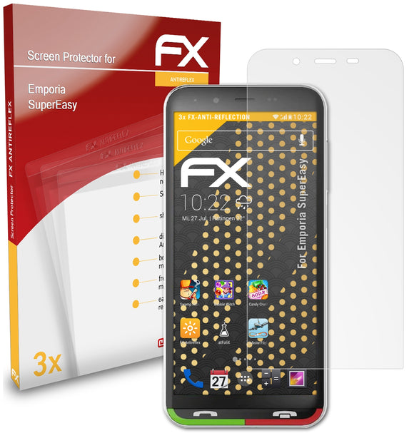 atFoliX FX-Antireflex Displayschutzfolie für Emporia SuperEasy