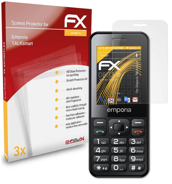 atFoliX FX-Antireflex Displayschutzfolie für Emporia TALKsmart