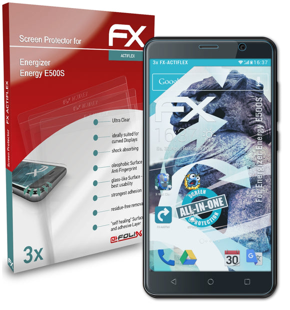 atFoliX FX-ActiFleX Displayschutzfolie für Energizer Energy E500S