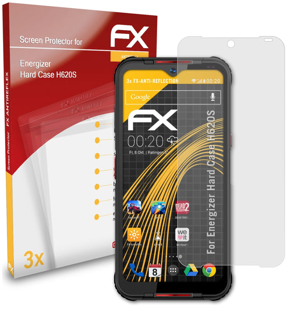 atFoliX FX-Antireflex Displayschutzfolie für Energizer Hard Case H620S
