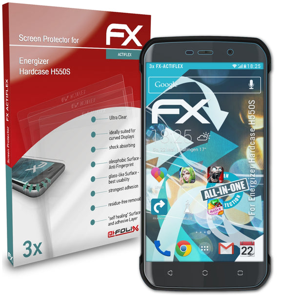 atFoliX FX-ActiFleX Displayschutzfolie für Energizer Hardcase H550S