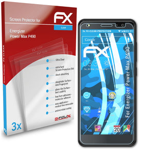 atFoliX FX-Clear Schutzfolie für Energizer Power Max P490