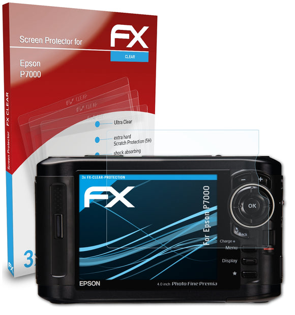 atFoliX FX-Clear Schutzfolie für Epson P7000