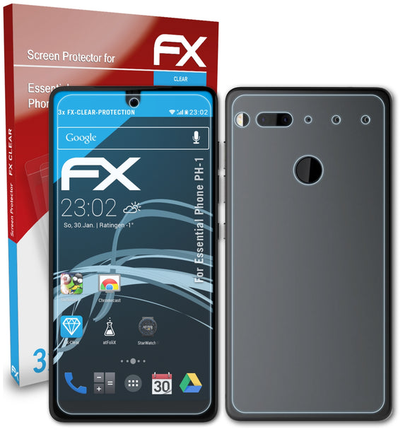 atFoliX FX-Clear Schutzfolie für Essential Phone PH-1