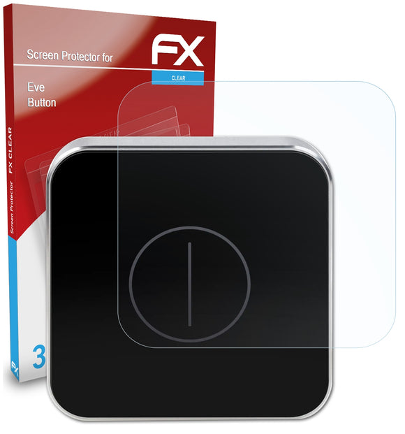 atFoliX FX-Clear Schutzfolie für Eve Button