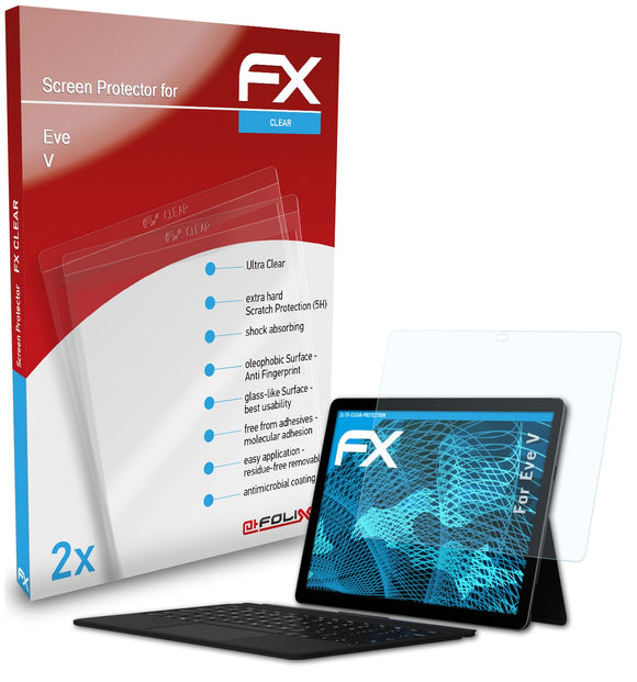 atFoliX FX-Clear Schutzfolie für Eve V