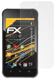 Panzerfolie atFoliX kompatibel mit Evolveo StrongPhone G2, entspiegelnde und stoßdämpfende FX (3X)