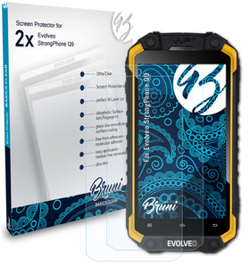 Bruni Basics-Clear Displayschutzfolie für Evolveo StrongPhone Q9