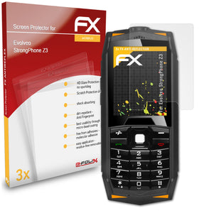 atFoliX FX-Antireflex Displayschutzfolie für Evolveo StrongPhone Z3