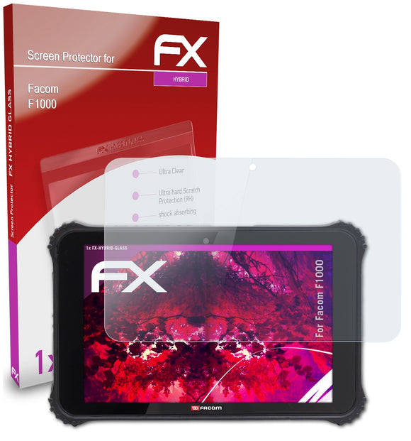 atFoliX FX-Hybrid-Glass Panzerglasfolie für Facom F1000