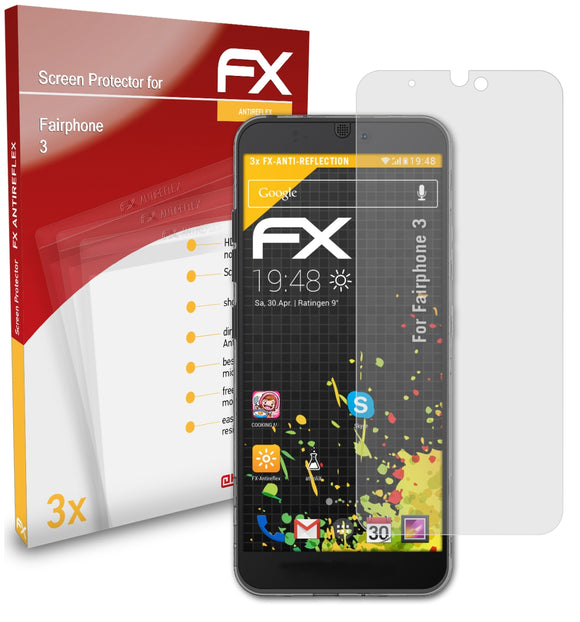 atFoliX FX-Antireflex Displayschutzfolie für Fairphone 3