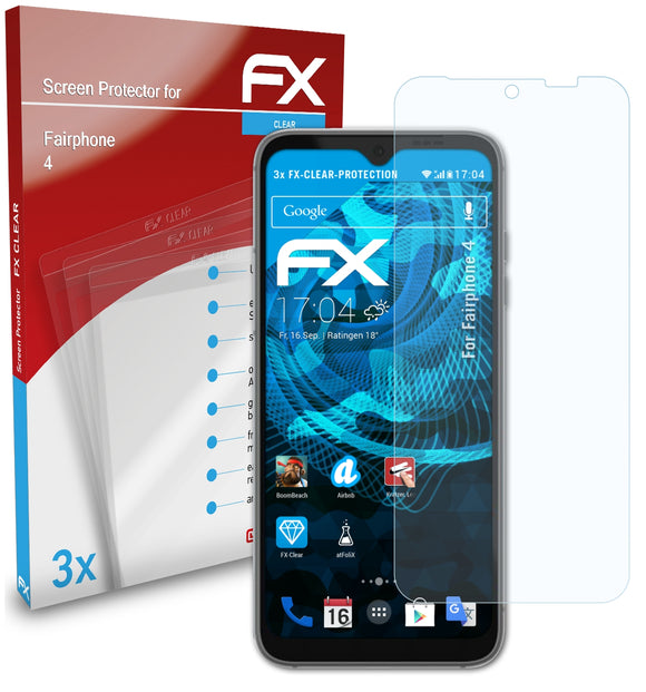 atFoliX FX-Clear Schutzfolie für Fairphone 4