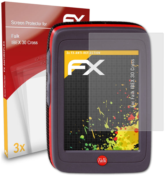 atFoliX FX-Antireflex Displayschutzfolie für Falk IBEX 30 Cross