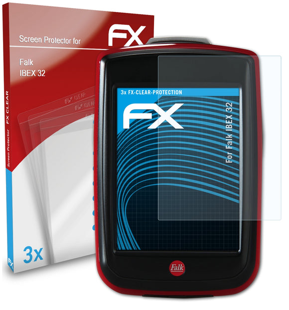 atFoliX FX-Clear Schutzfolie für Falk IBEX 32