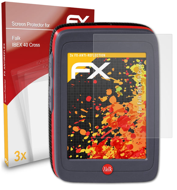 atFoliX FX-Antireflex Displayschutzfolie für Falk IBEX 40 Cross