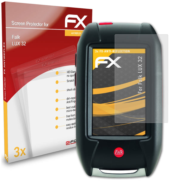 atFoliX FX-Antireflex Displayschutzfolie für Falk LUX 32