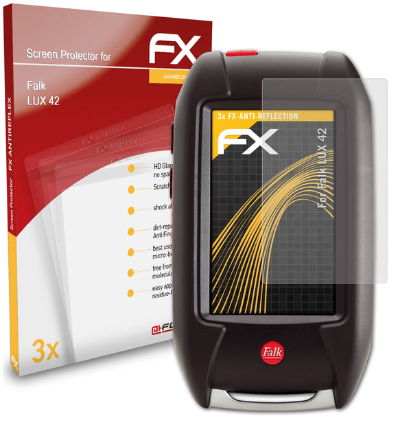 atFoliX FX-Antireflex Displayschutzfolie für Falk LUX 42