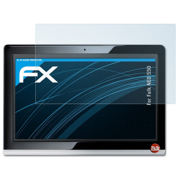 atFoliX FX-Clear Schutzfolie für Falk NEO 550