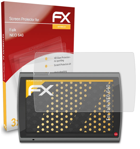 atFoliX FX-Antireflex Displayschutzfolie für Falk NEO 640