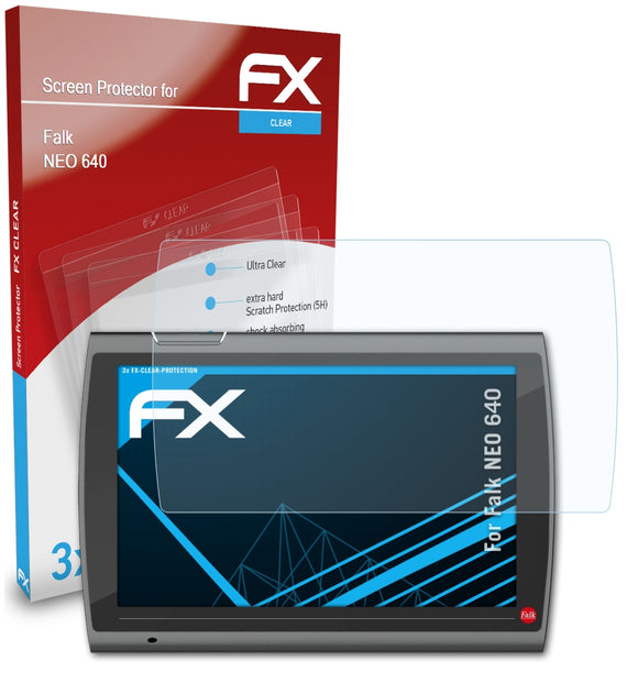 atFoliX FX-Clear Schutzfolie für Falk NEO 640