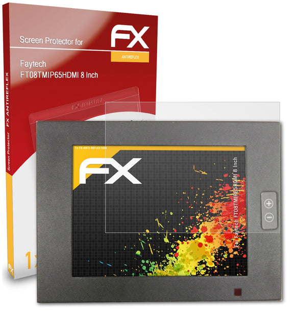 atFoliX FX-Antireflex Displayschutzfolie für Faytech FT08TMIP65HDMI (8 Inch)