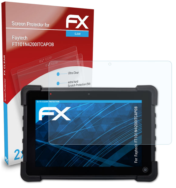 atFoliX FX-Clear Schutzfolie für Faytech FT101N4200ITCAPOB