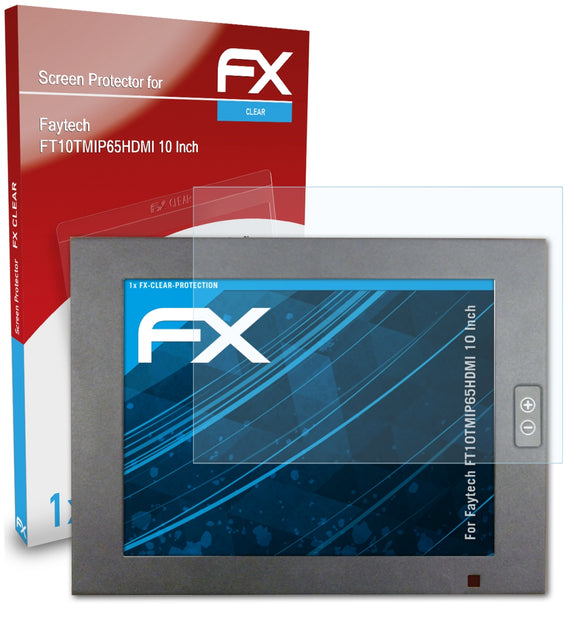 atFoliX FX-Clear Schutzfolie für Faytech FT10TMIP65HDMI (10 Inch)