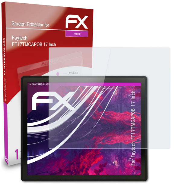 atFoliX FX-Hybrid-Glass Panzerglasfolie für Faytech FT17TMCAPOB (17 Inch)