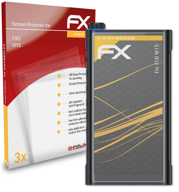 atFoliX FX-Antireflex Displayschutzfolie für FiiO M15