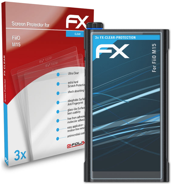 atFoliX FX-Clear Schutzfolie für FiiO M15