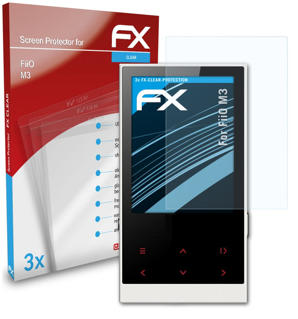 atFoliX FX-Clear Schutzfolie für FiiO M3